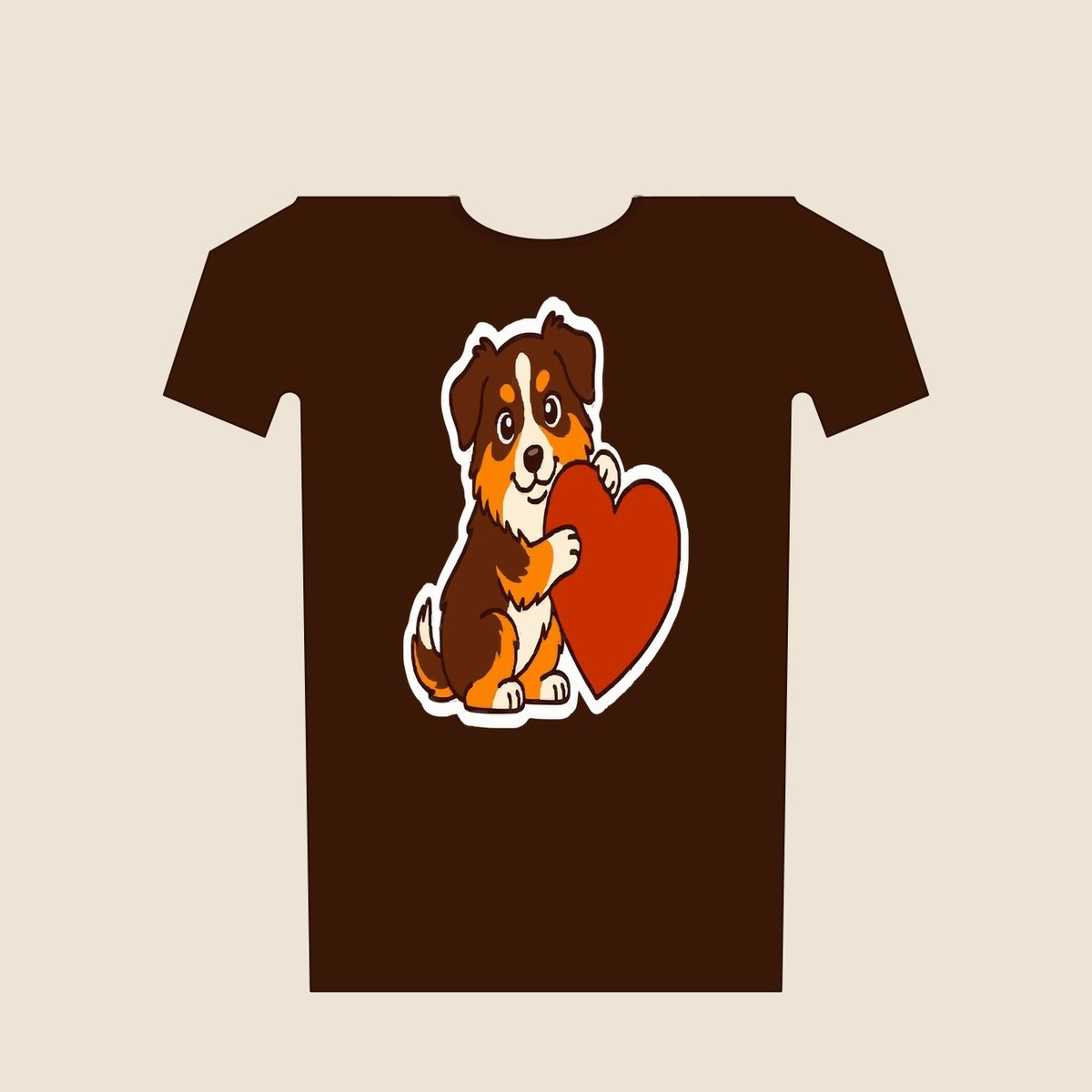 T-Shirt „Herzhund" – Bild 2