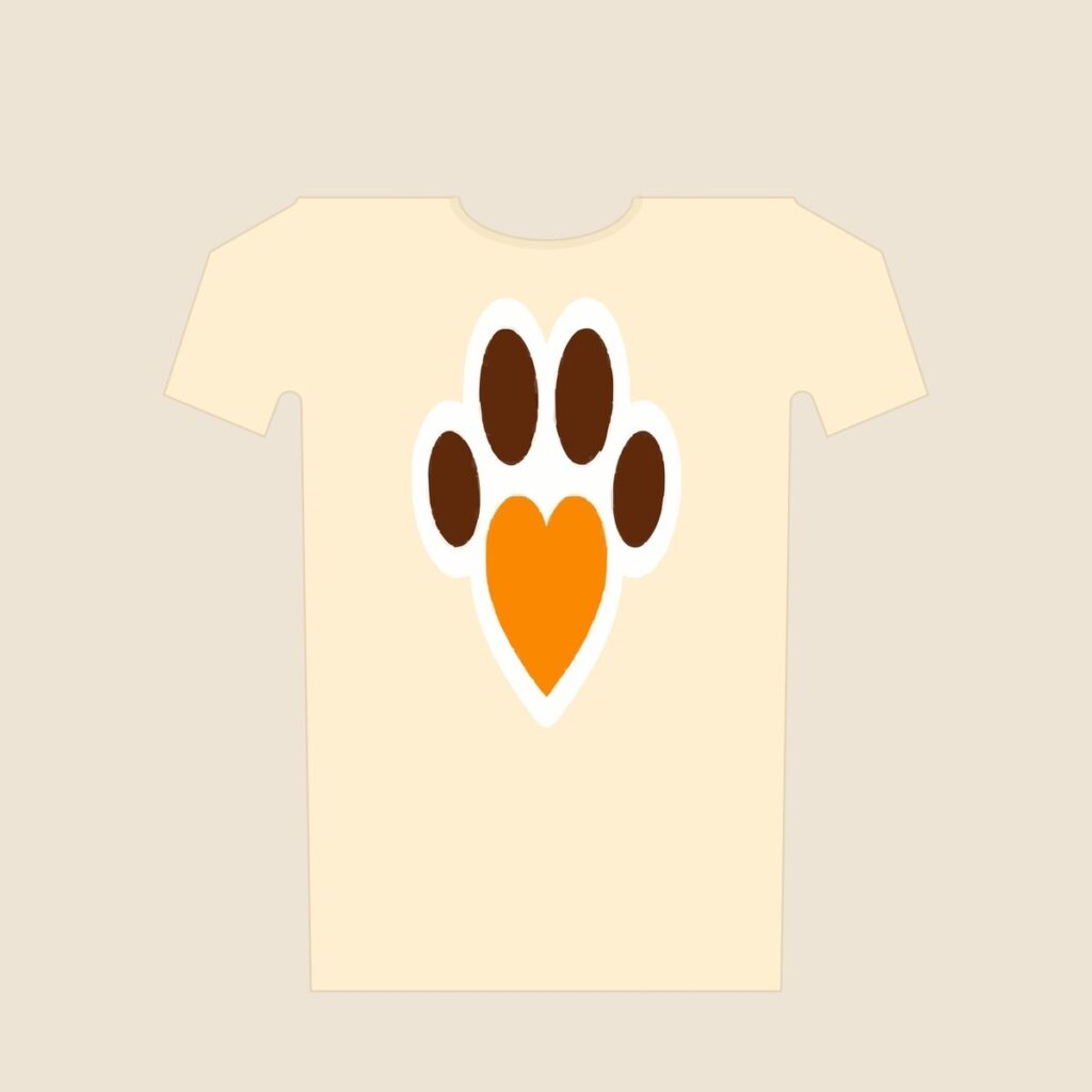 T-Shirt „Herzpfote"