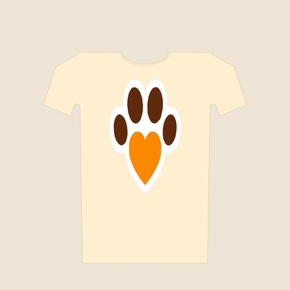 T-Shirt „Herzpfote"