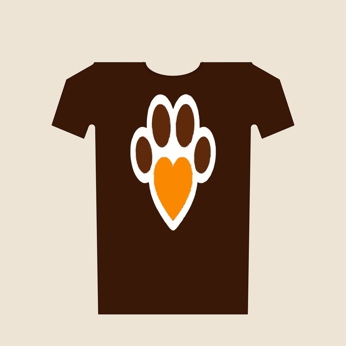 T-Shirt „Herzpfote" – Bild 2