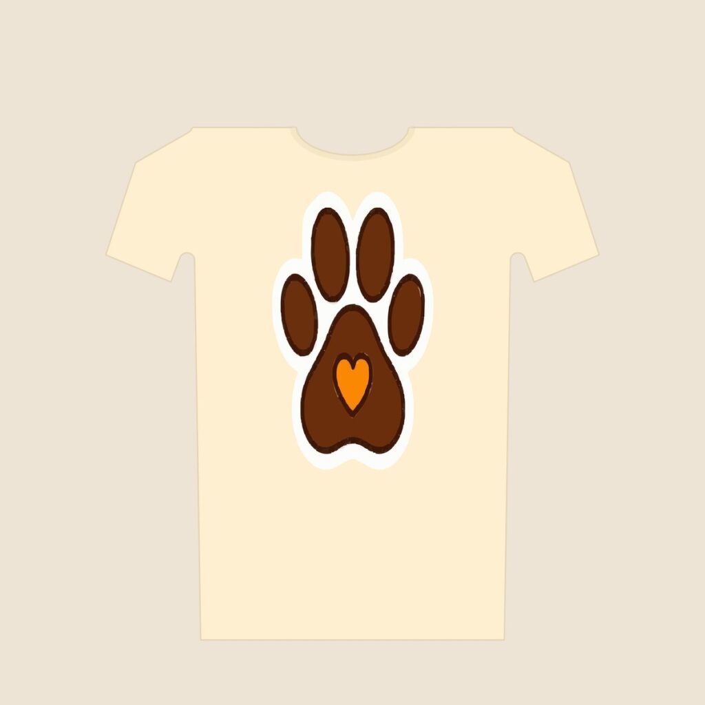 T-Shirt „Pfotenherz"