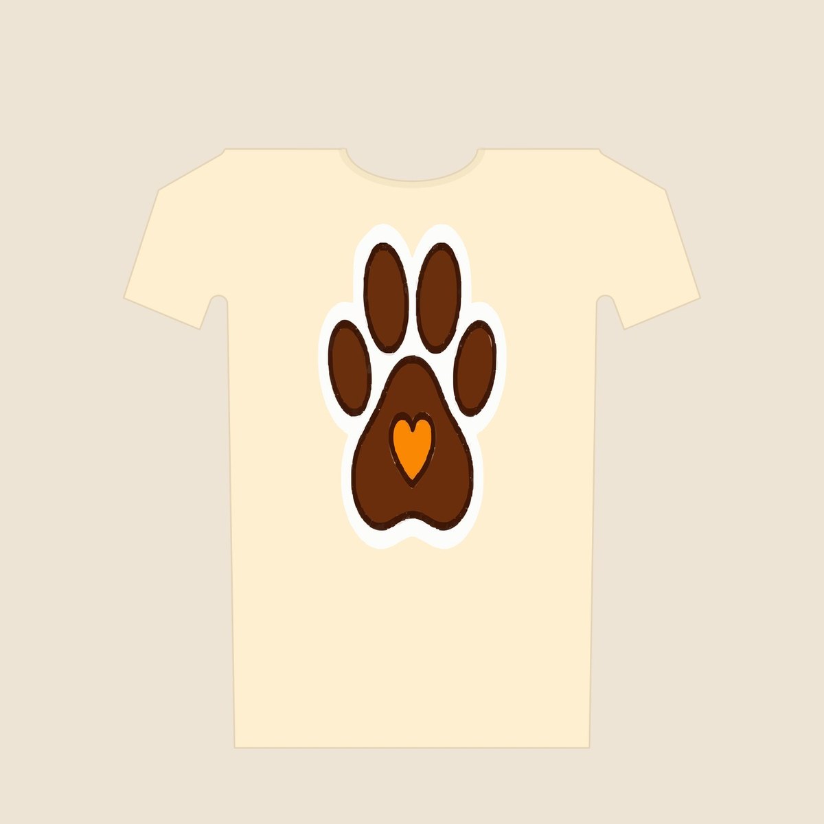 T-Shirt „Pfotenherz"