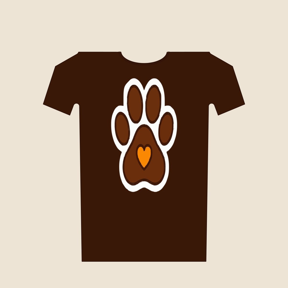T-Shirt „Pfotenherz" – Bild 2
